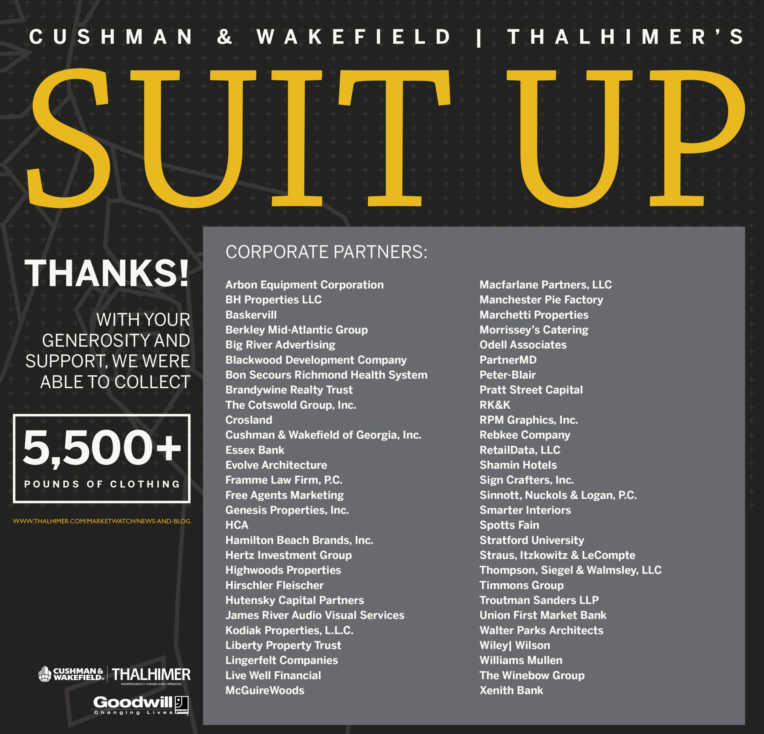 Suit Up Wrap-Up Ad for our website