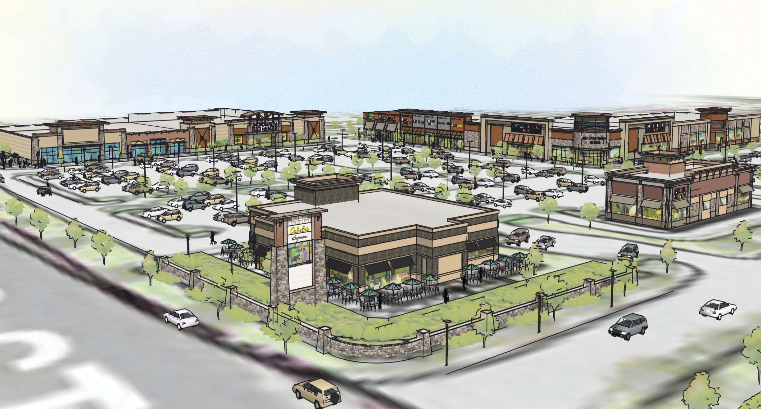 Front rendering without overlay