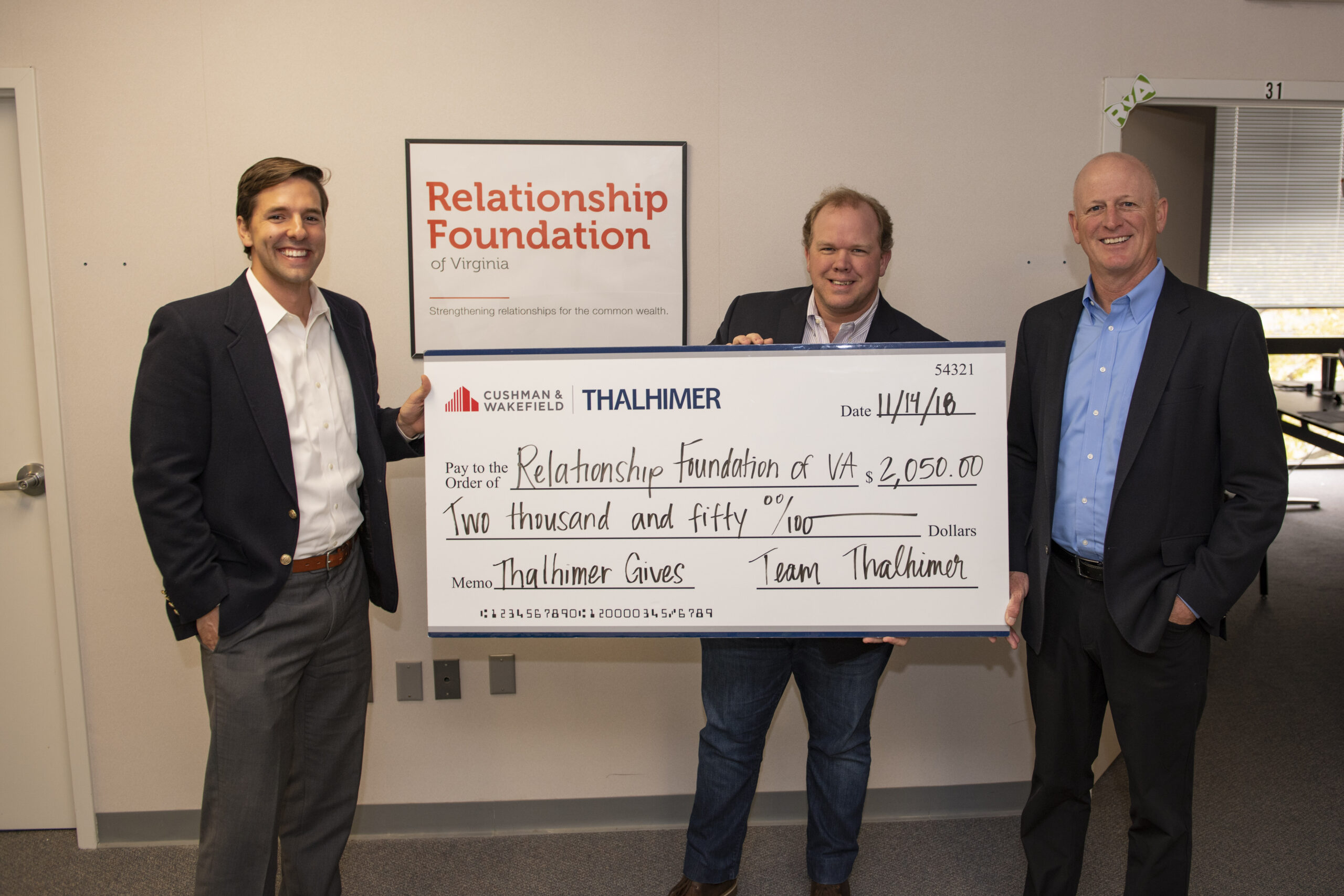 Check Ceremony Photo Op_RFVA