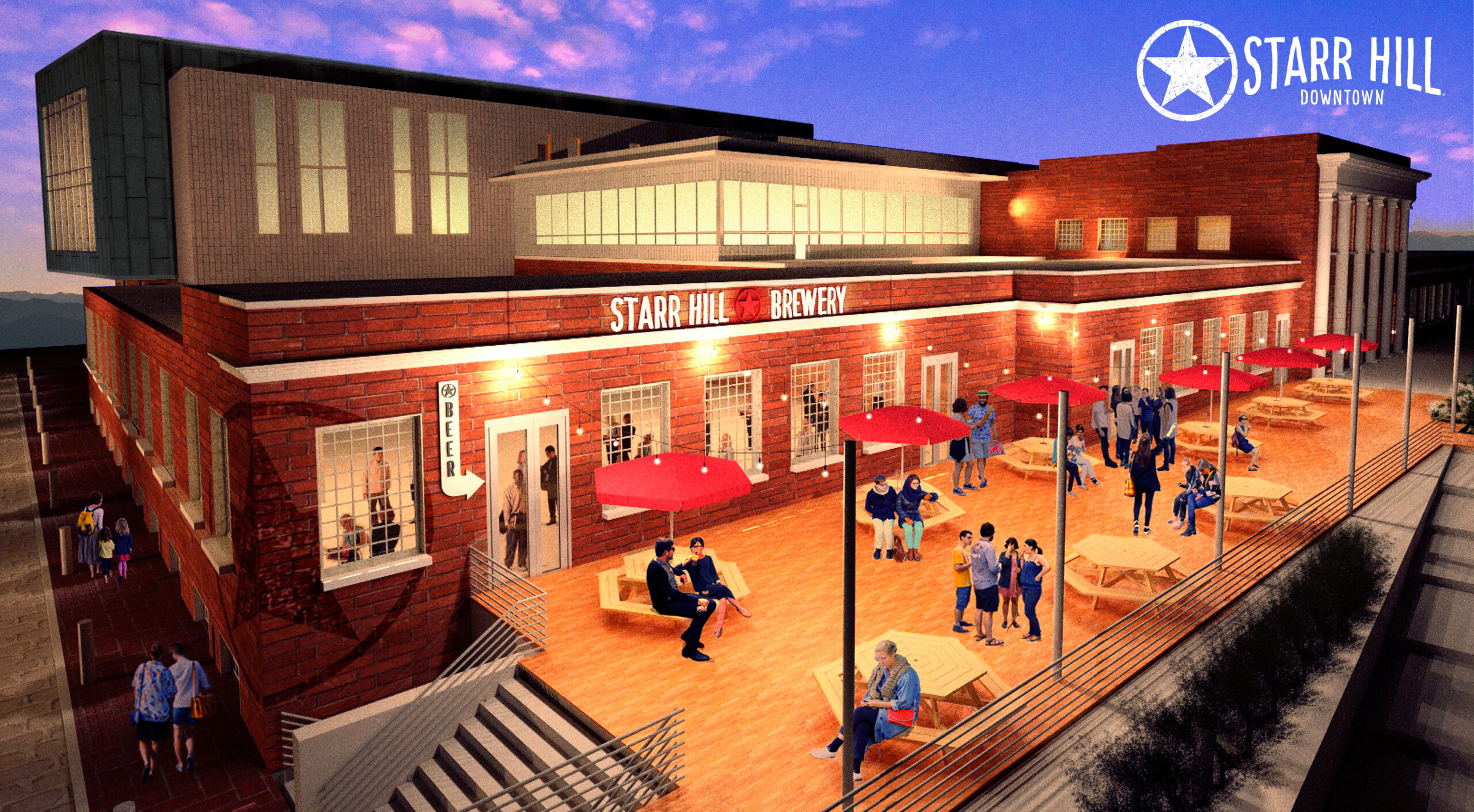 Starr Hill Downtown_Render_Logo
